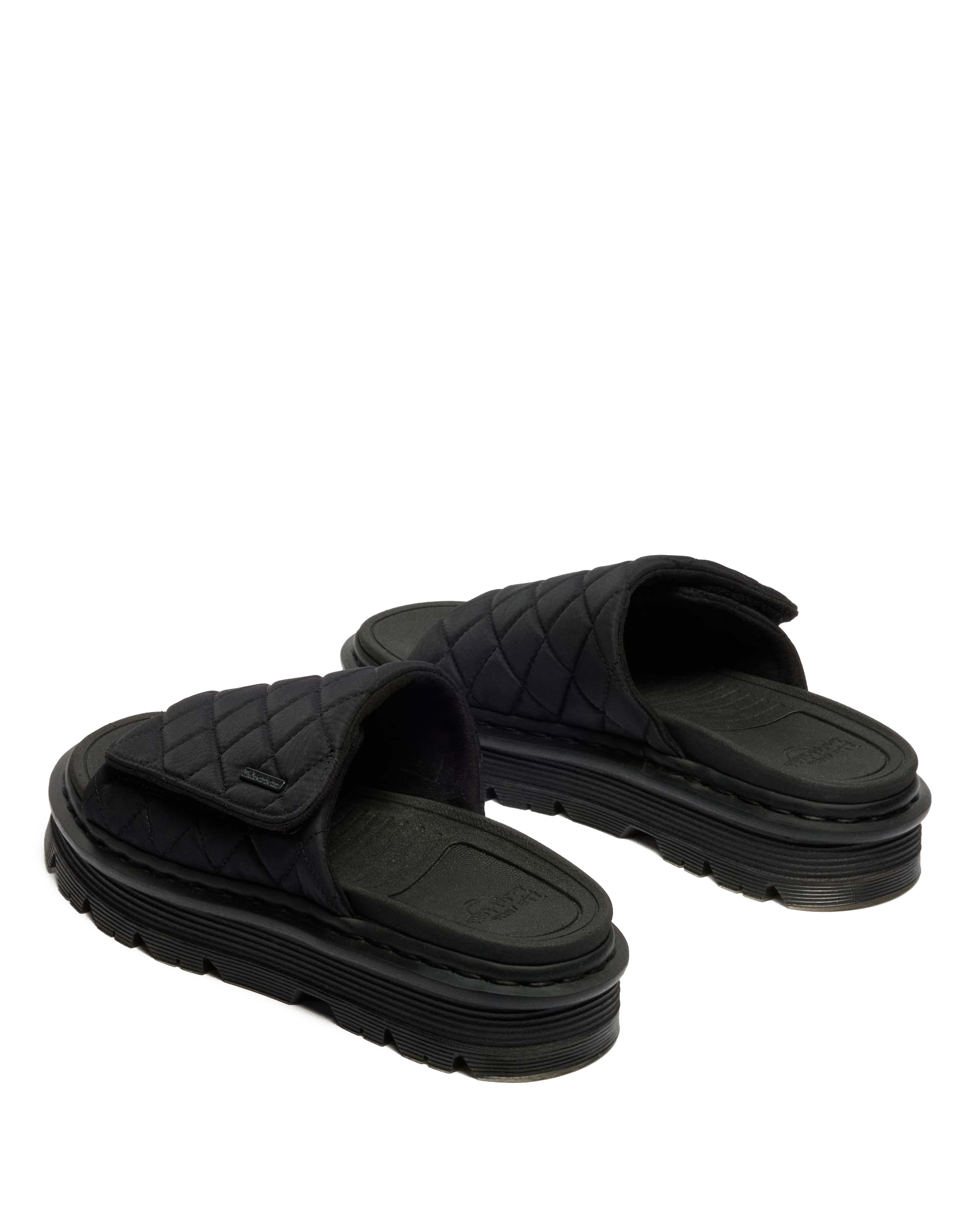 Zebzag Quilted Canvas Platform Slides