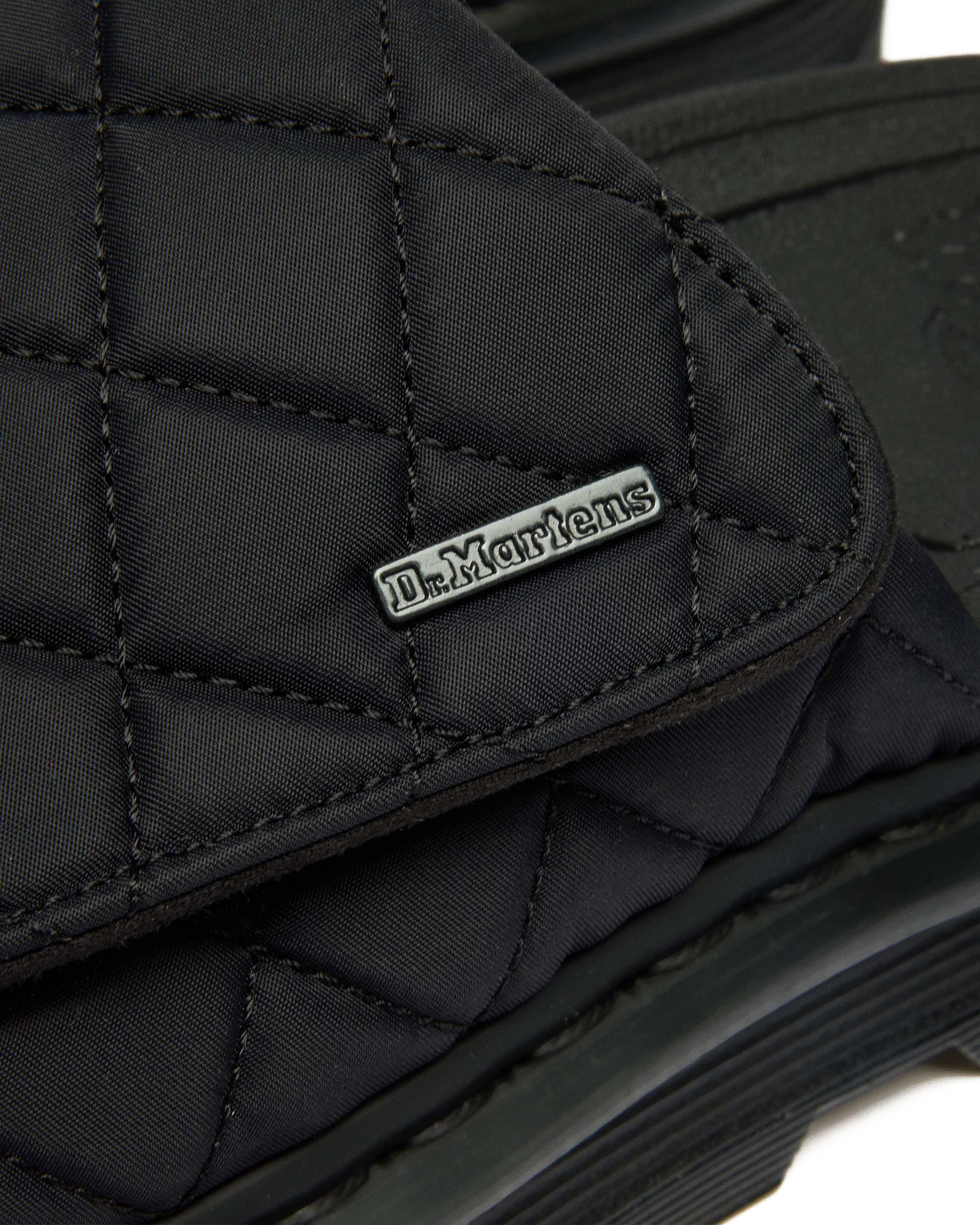 Zebzag Quilted Canvas Platform Slides