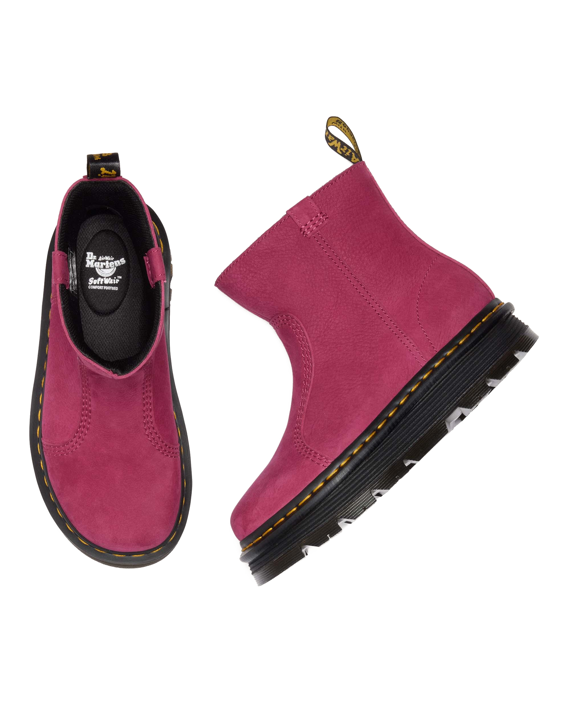Zebzag Rigger Slip On Nubuck Boots