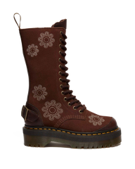 1B99 Dunnet Flower suede platform boots