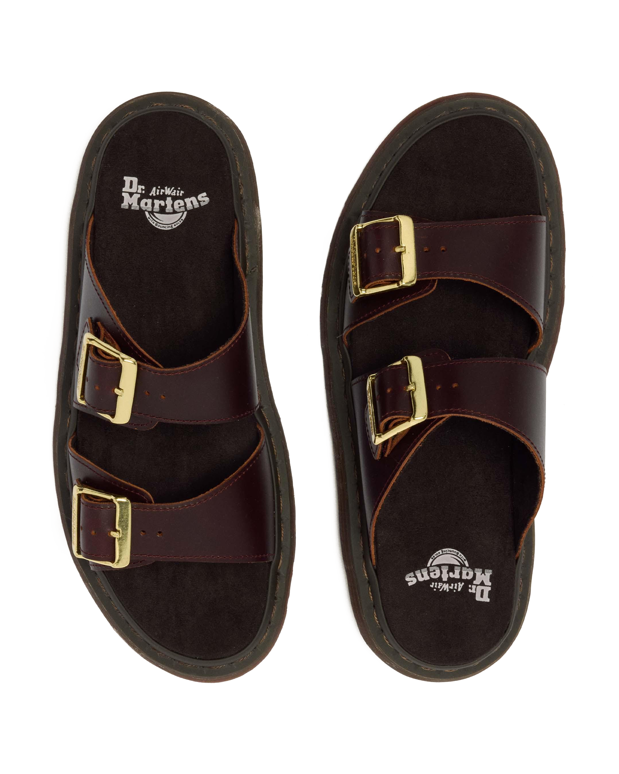Josef Two Strap Atlas Leather Sandals