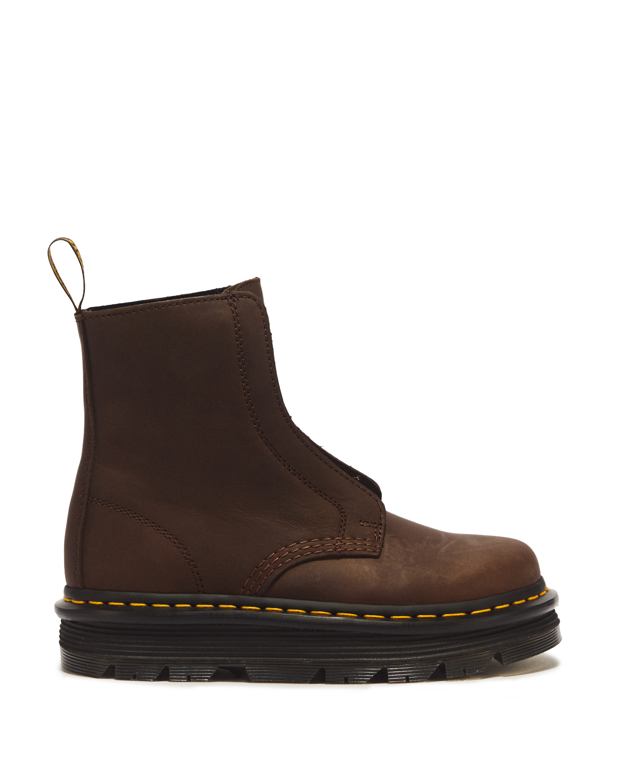 Zebzag Laceless Slip On Leather Boots