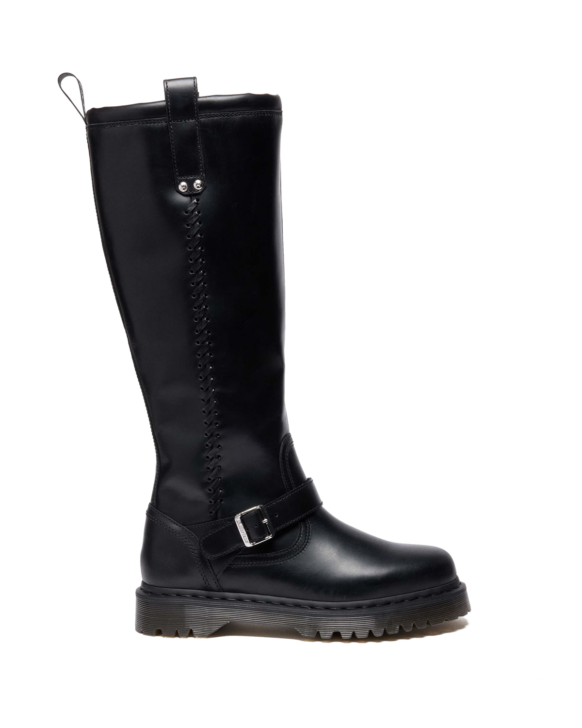 Anistone Knee High Orleans Leather Biker Boots