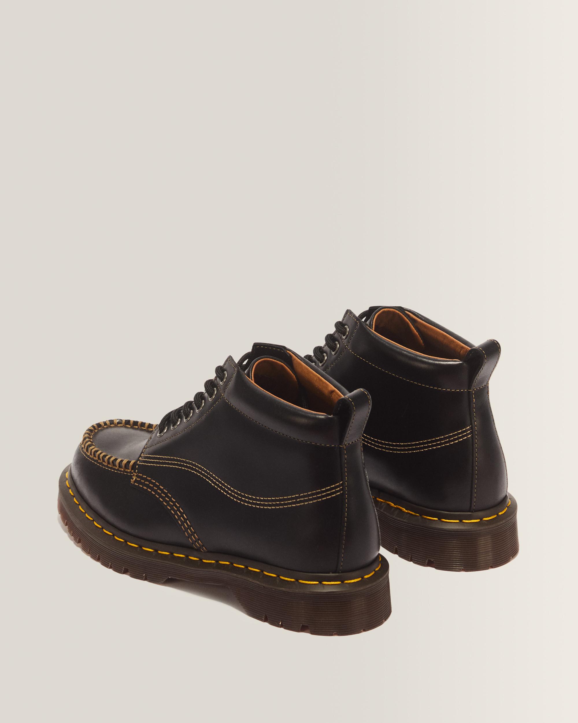 LOWELL CHUKKA MOC TOE LEATHER ANKLE BOOTS