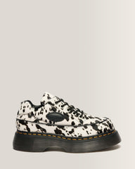 Buzz 5-Eye Dalmatian Hair On Leather Shoes