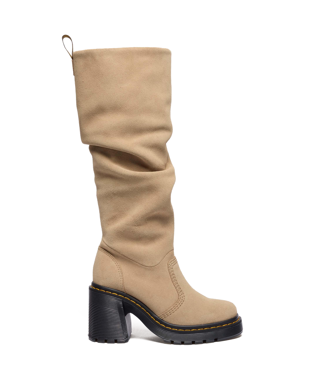 Kasey Suede Knee High Heeled Boots