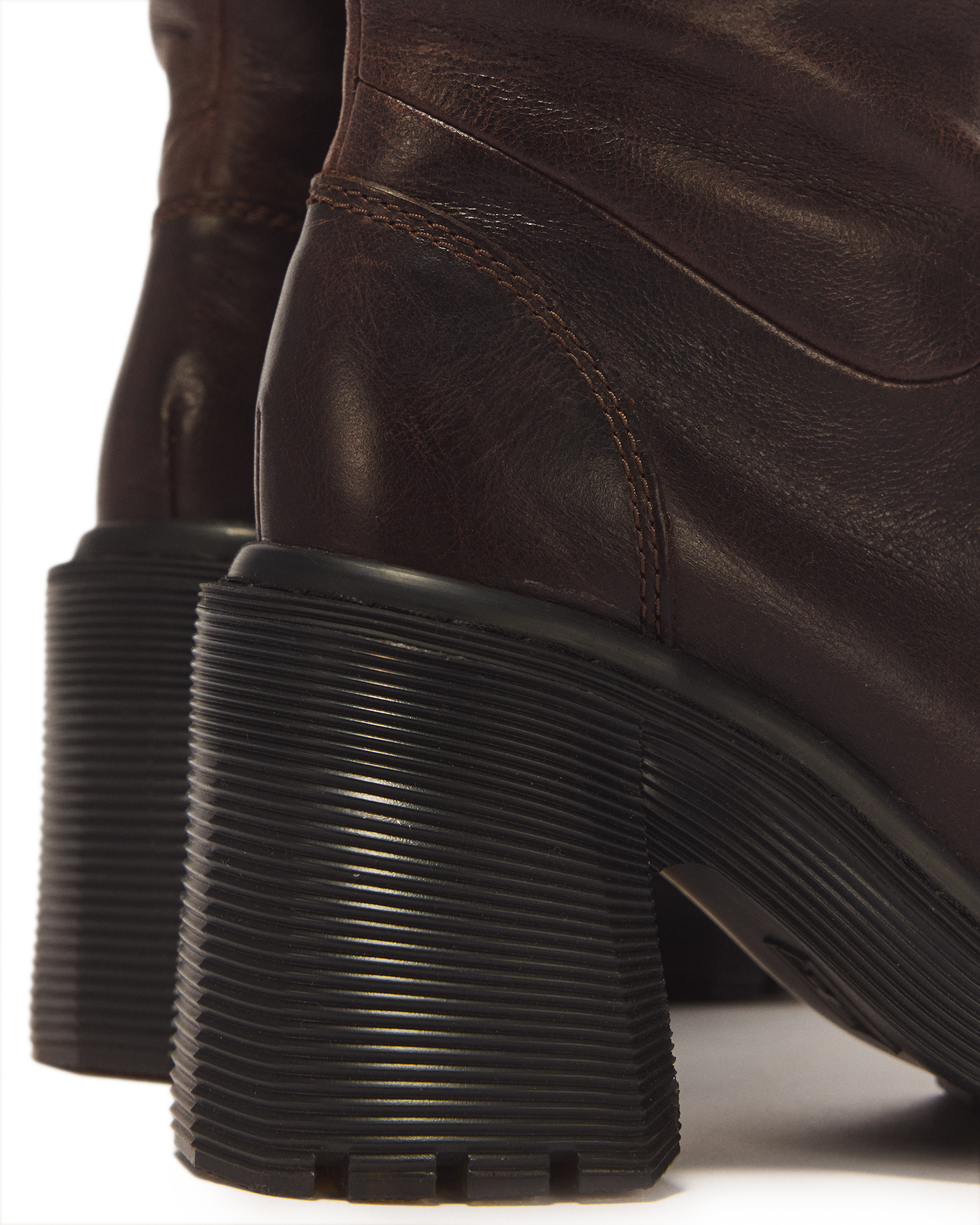 Kasey Kinsley Leather Knee High Heeled Boots