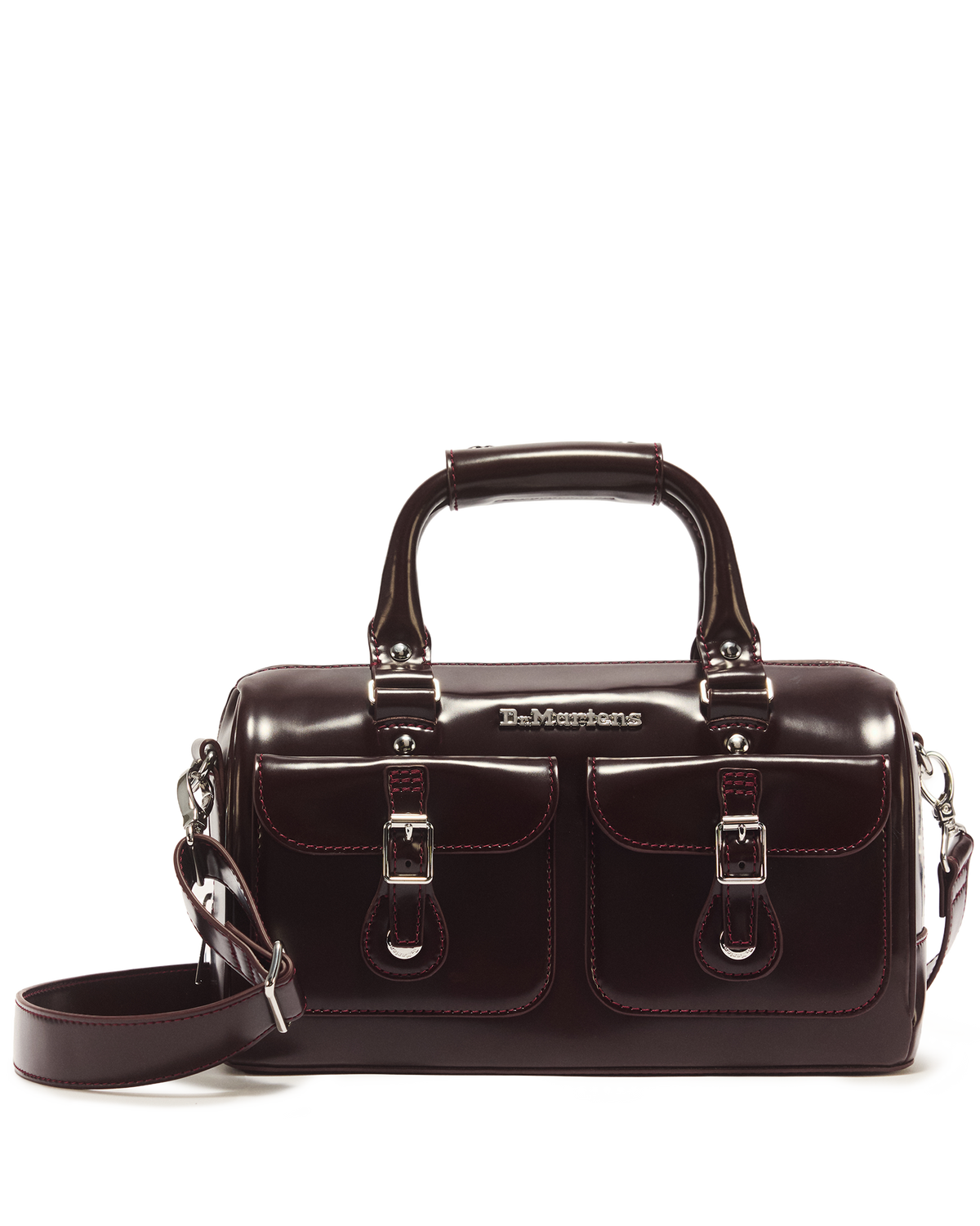 Top Handle Rub Off Leather Bag
