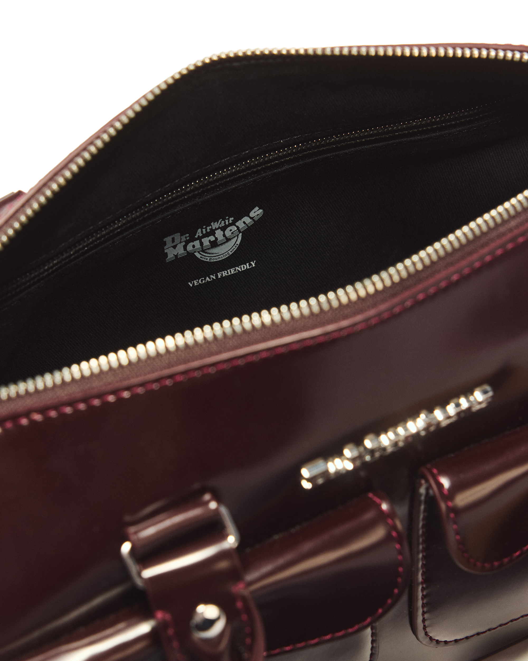 Top Handle Rub Off Leather Bag
