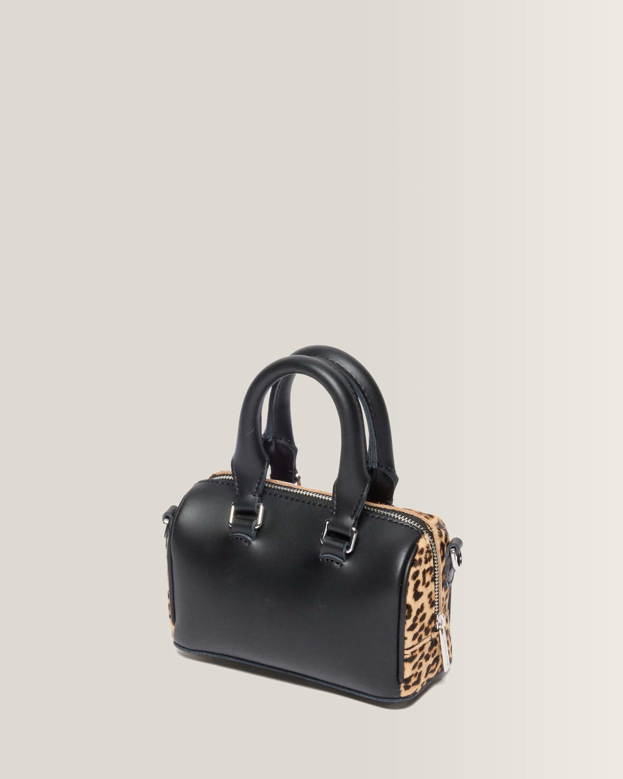 Mini Top Handle Leopard Print Bag