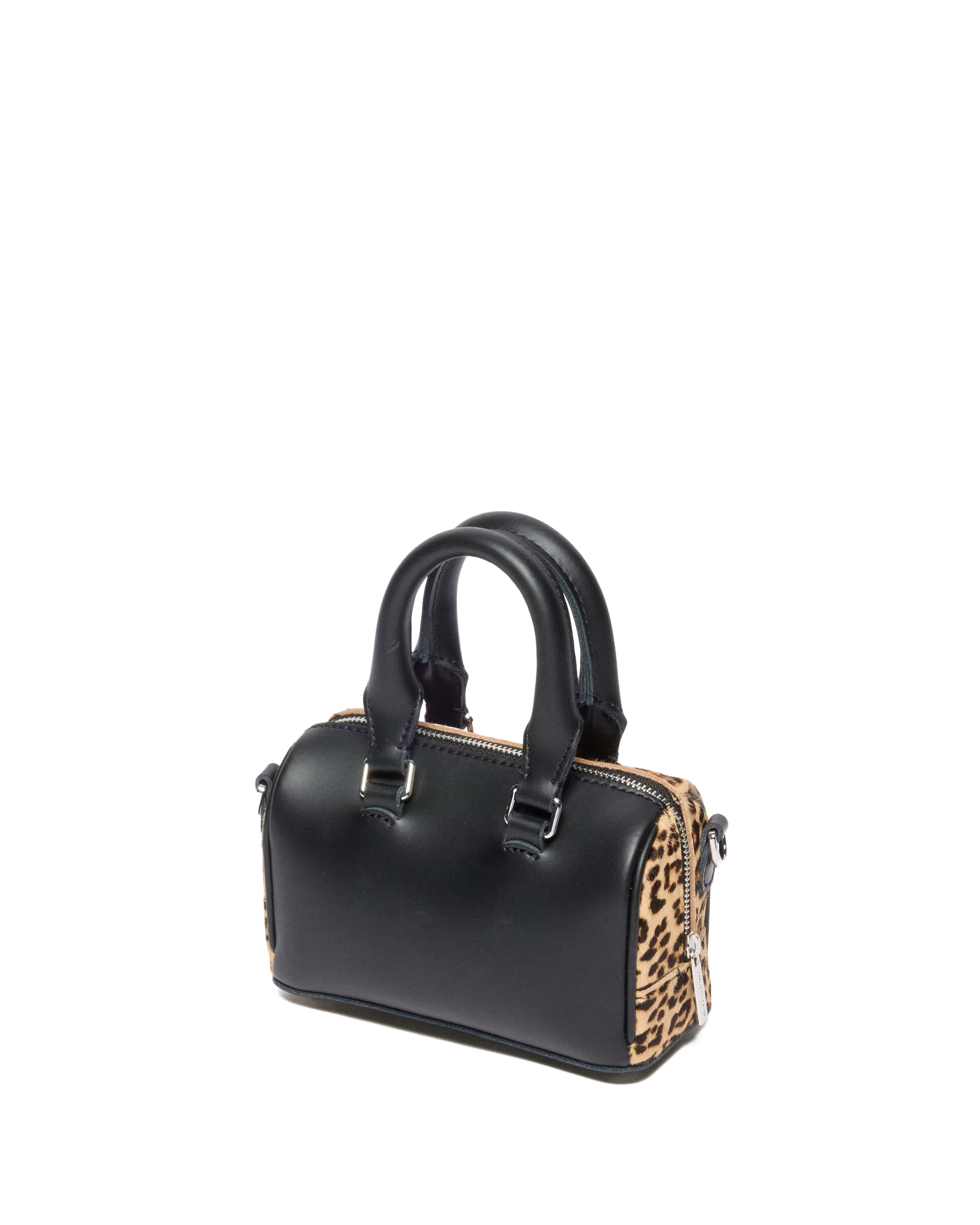 Mini Top Handle Leopard Print Bag
