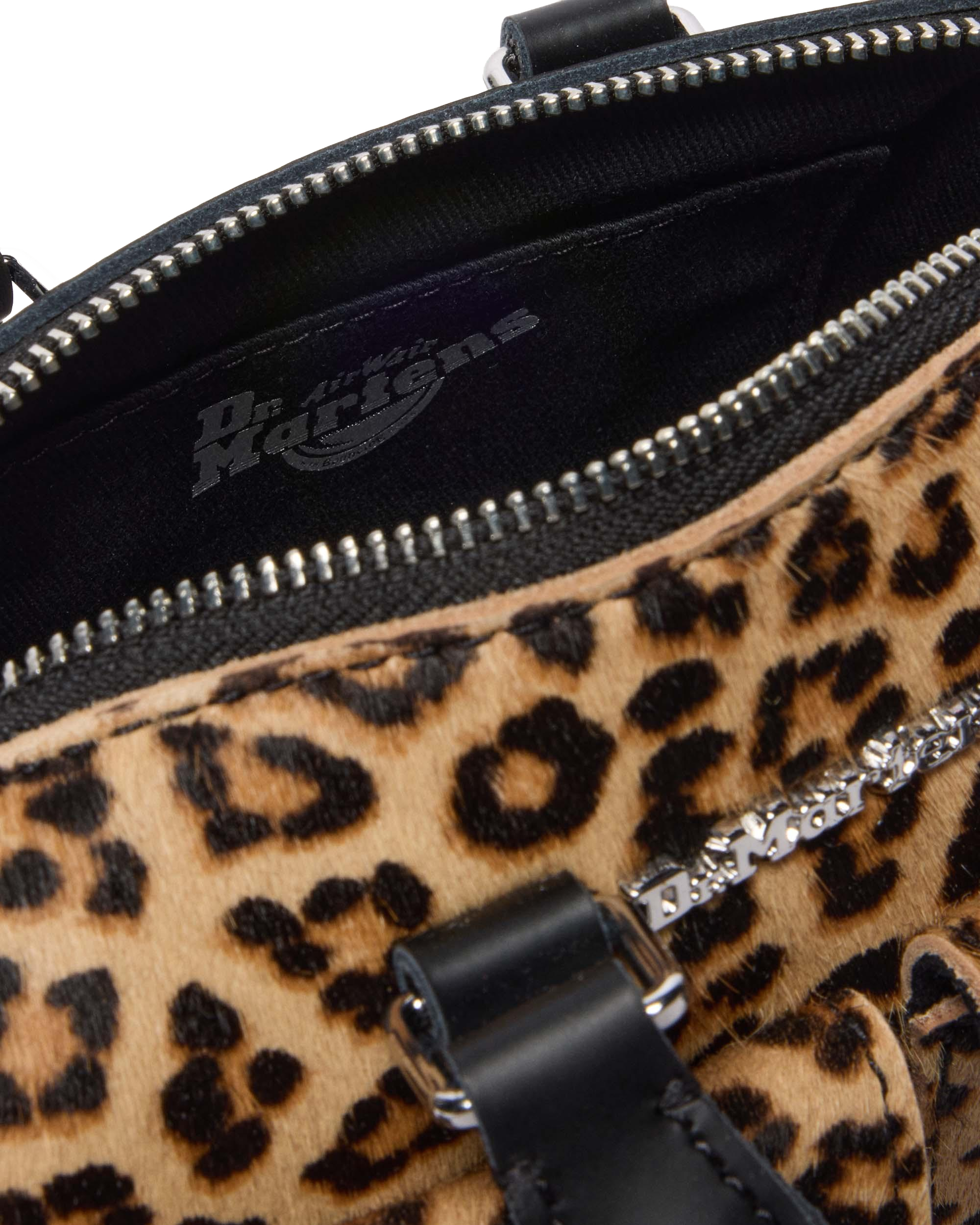 Mini Top Handle Leopard Print Bag