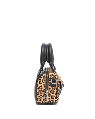 Mini Top Handle Leopard Print Bag