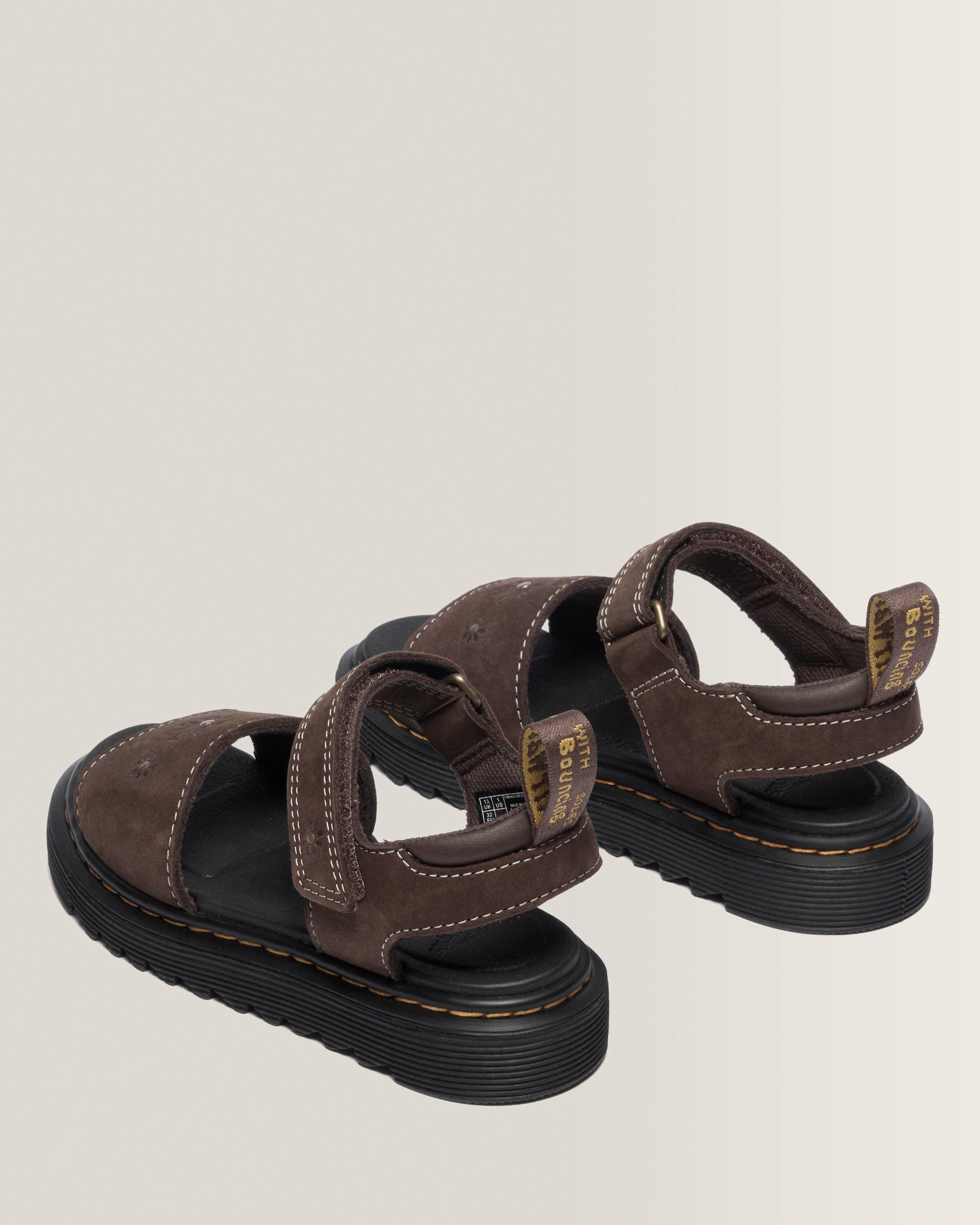 Junior Marlowe Flower Nubuck Strap Sandals