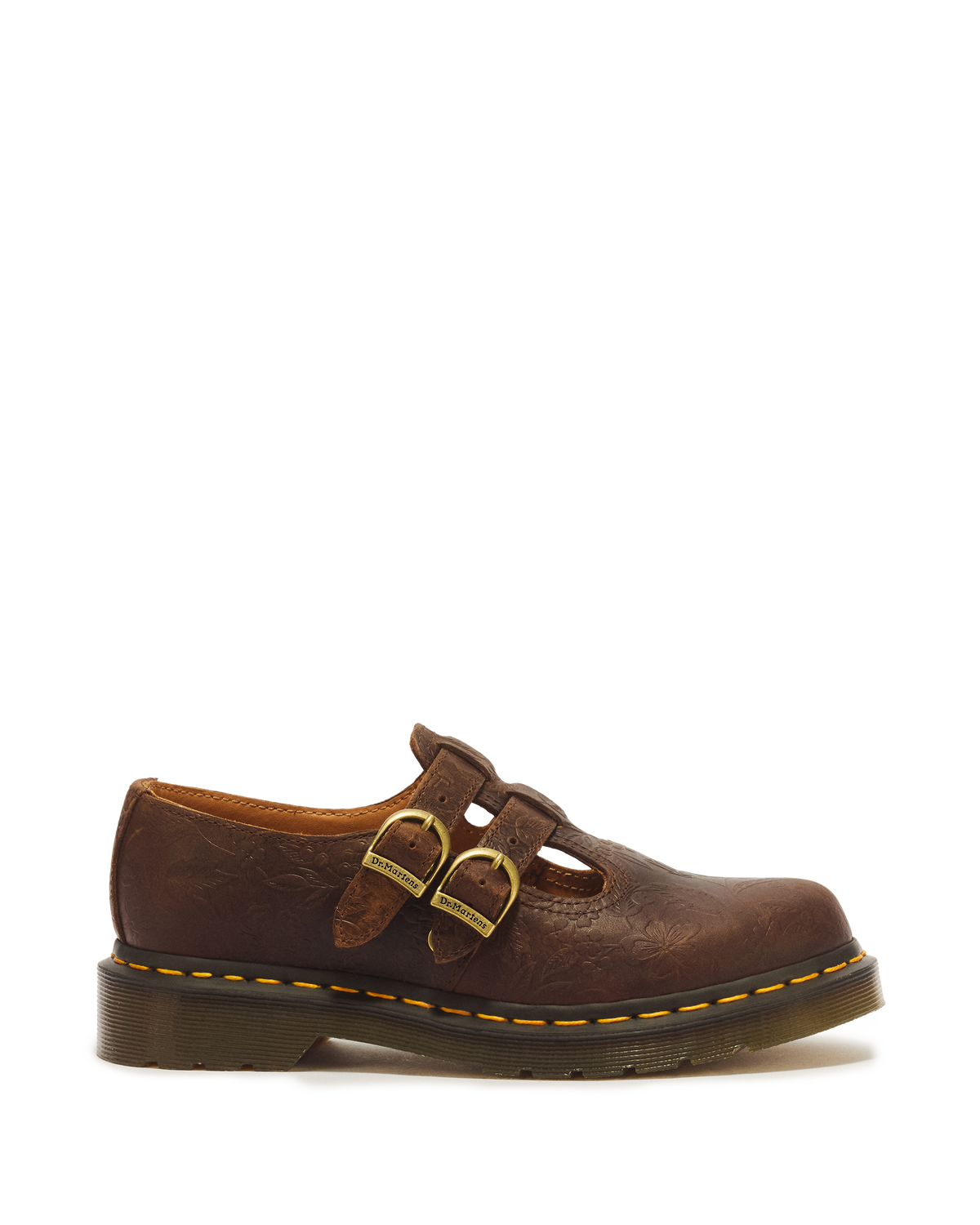 8065 II Floral Emboss Mary Jane Shoe