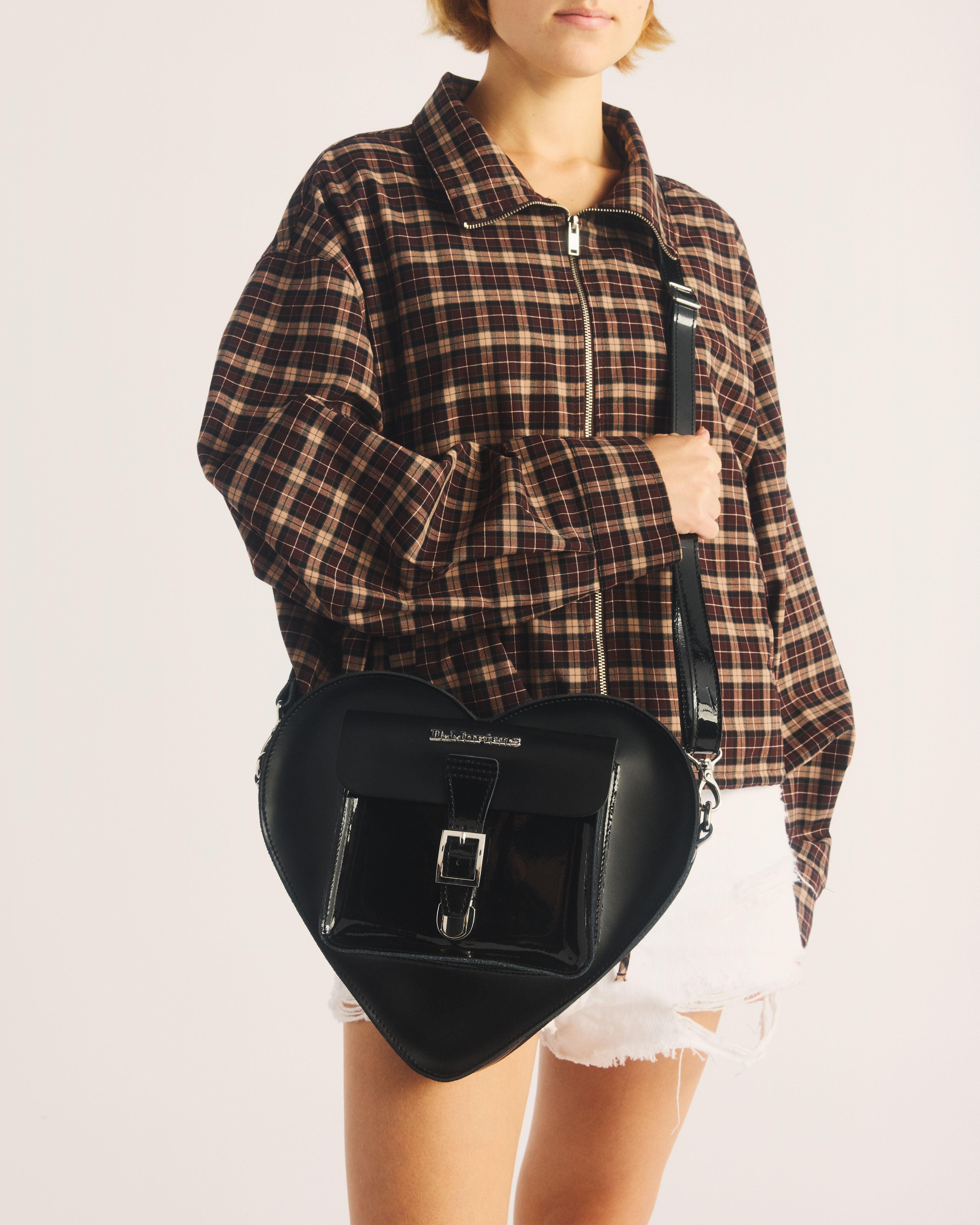 Kiev Leather Hardware Heart Shaped Bag