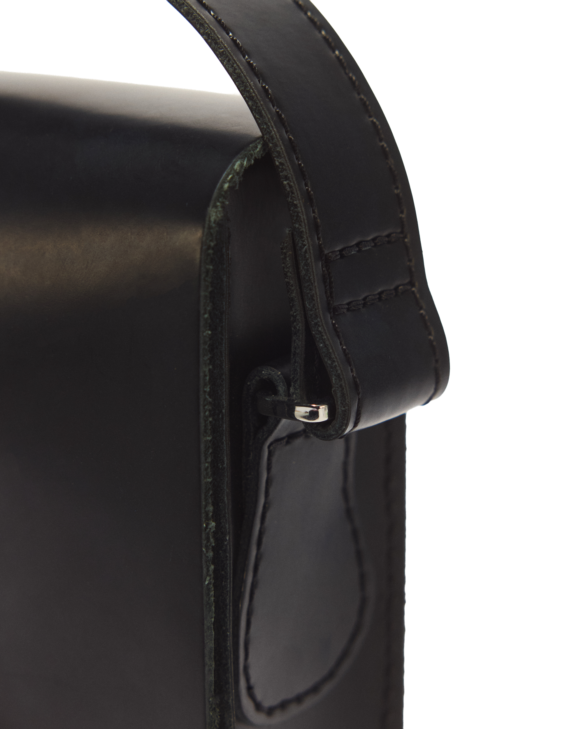 Leather Vertical Crossbody Bag