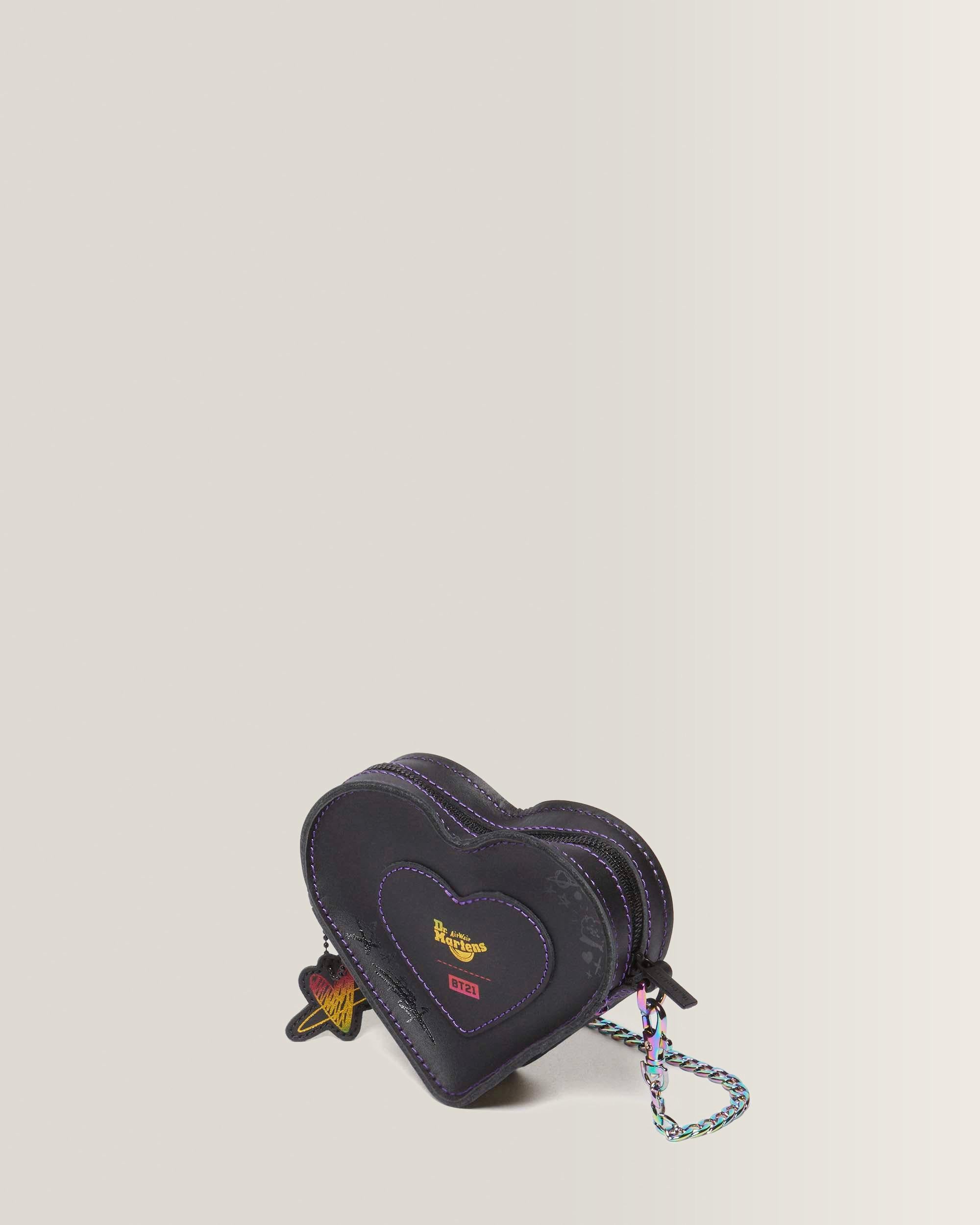 BT21 Mini Heart Shaped Leather Bag